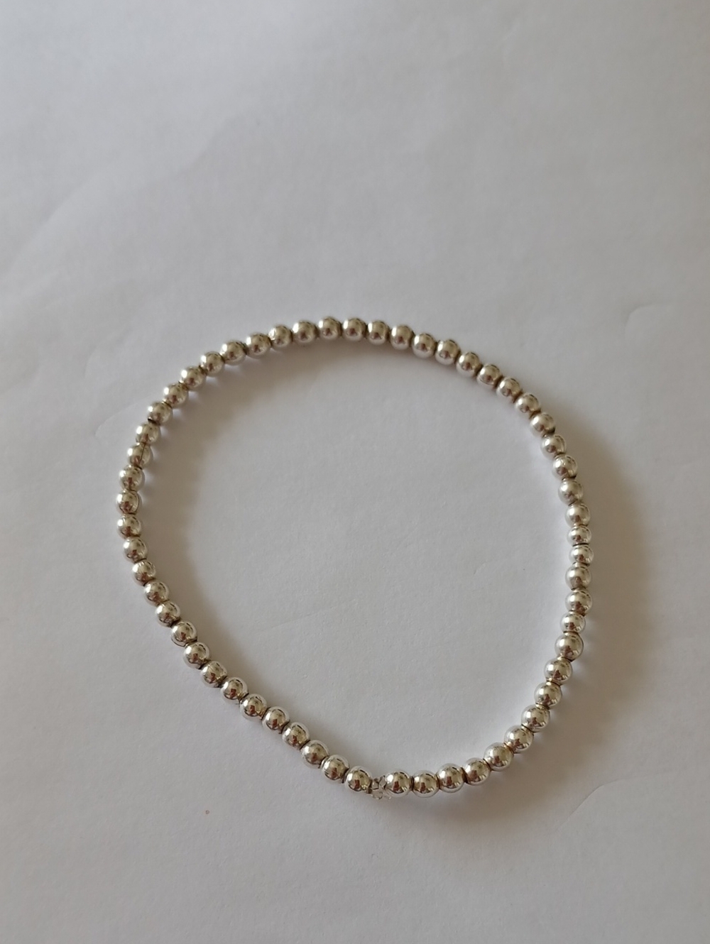 Sterling Silver 925 Beaded Bracelet - Women Jewelry